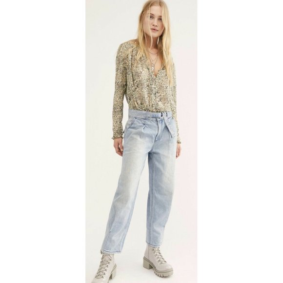 NEW Free People Paloma High Rise Slouchy Jeans 31 - Picture 2 of 12